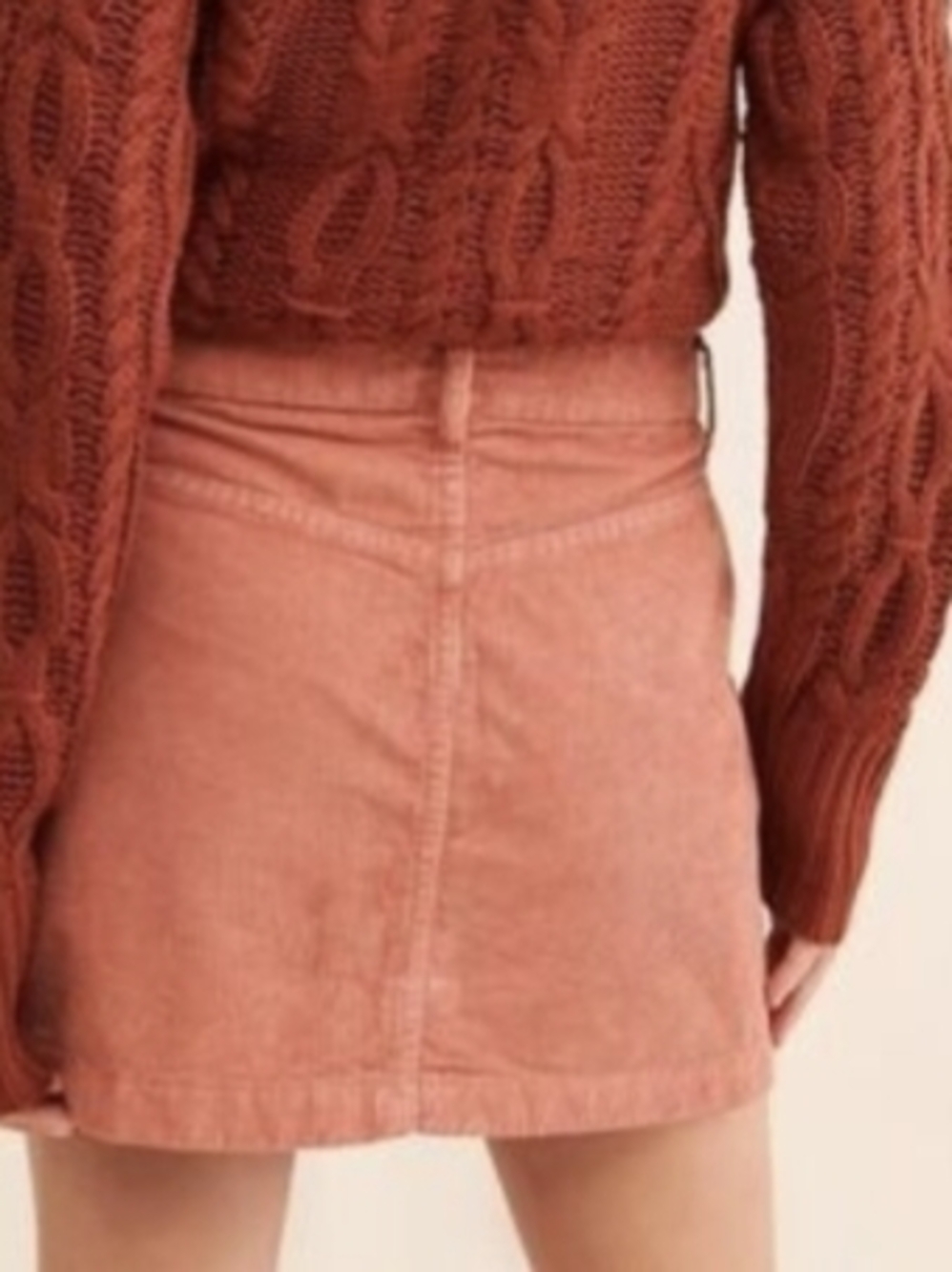 NWT Spring Button-Front Mini Skirt - Picture 6 of 6